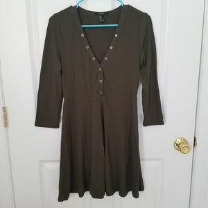 Forever 21 Olive Knit Dress